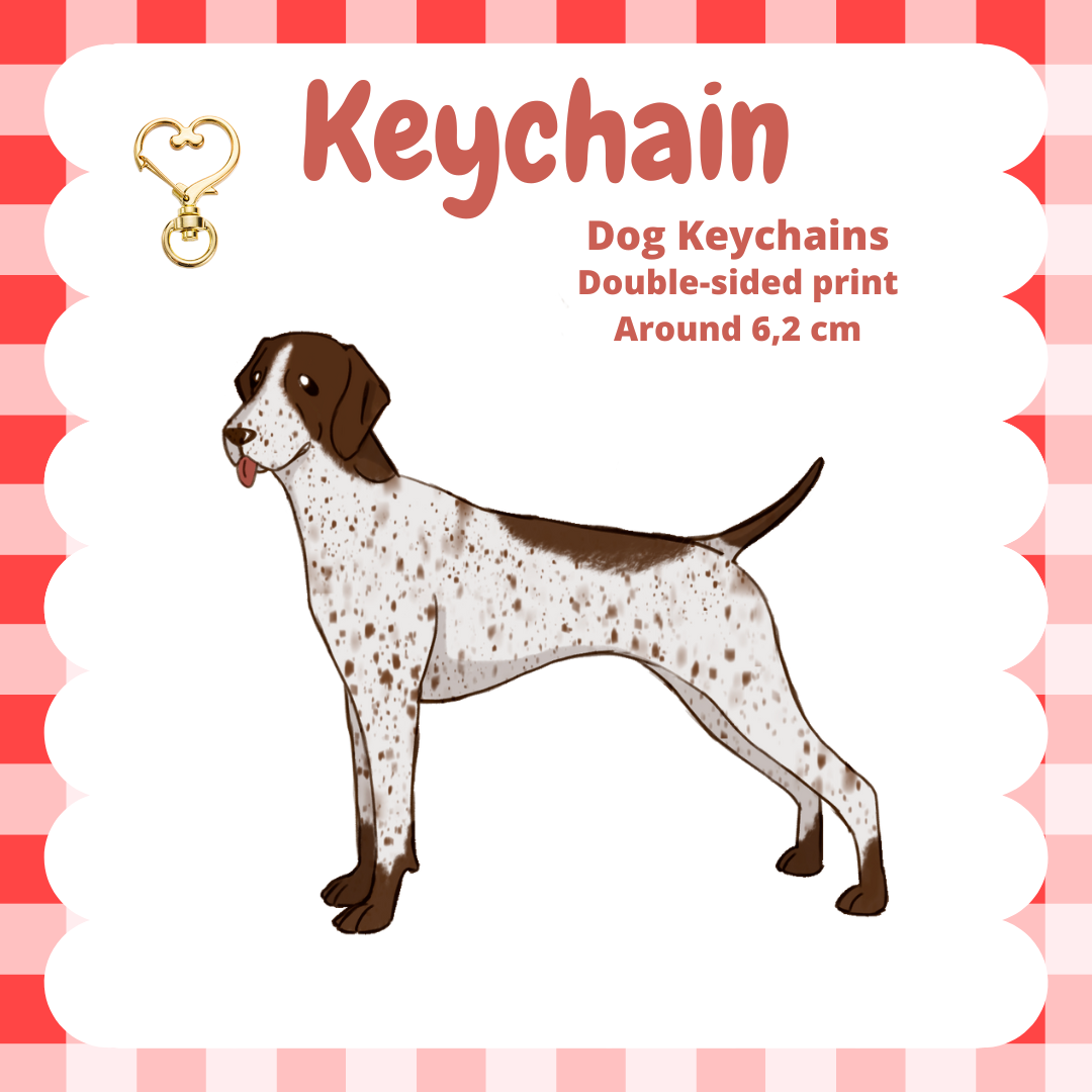 German Pointer Keychain