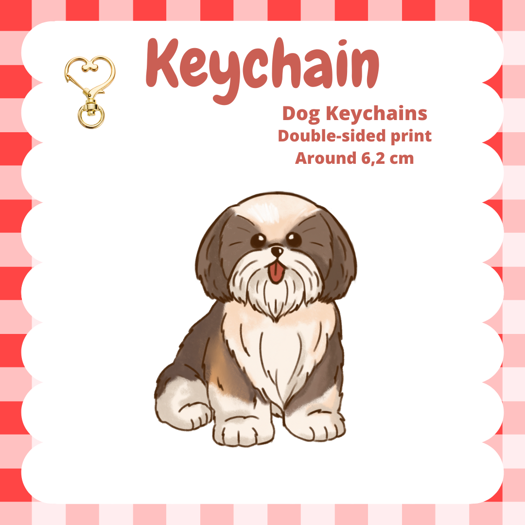 Shitzu Keychain