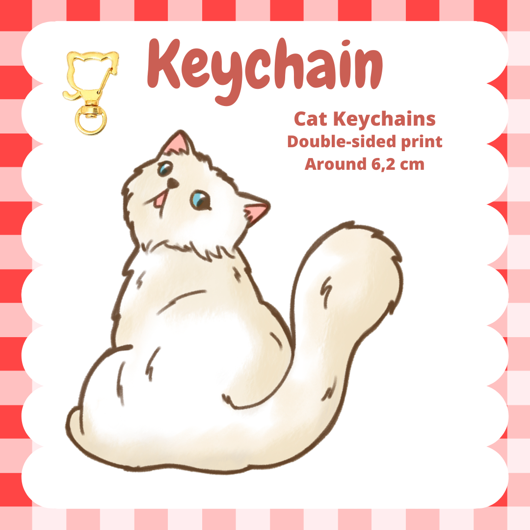 Persian Cat Keychains