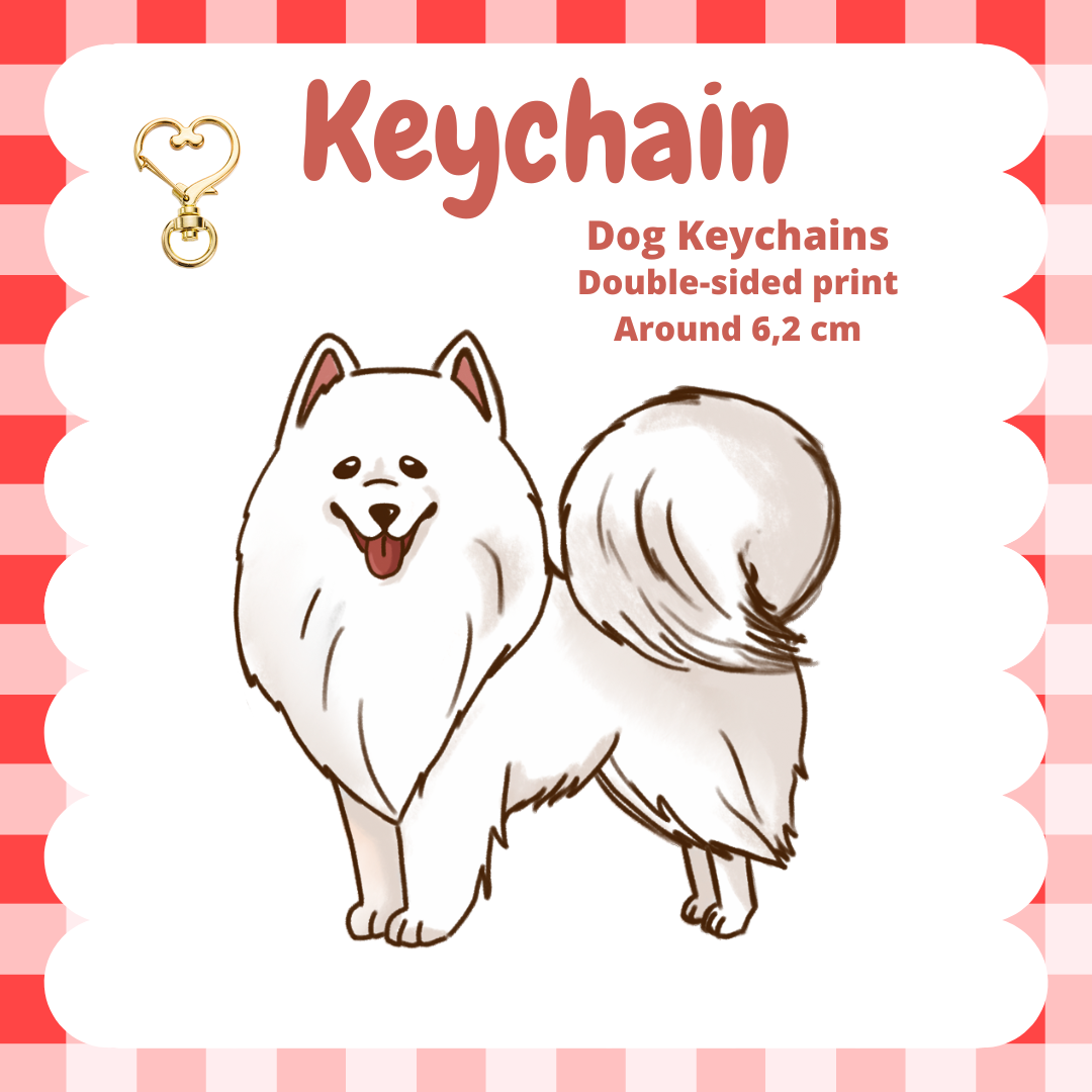 German Spitz Keychain