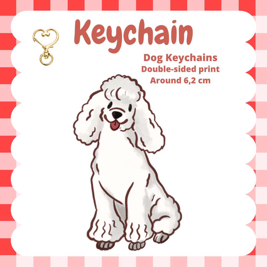 Poodle Keychain