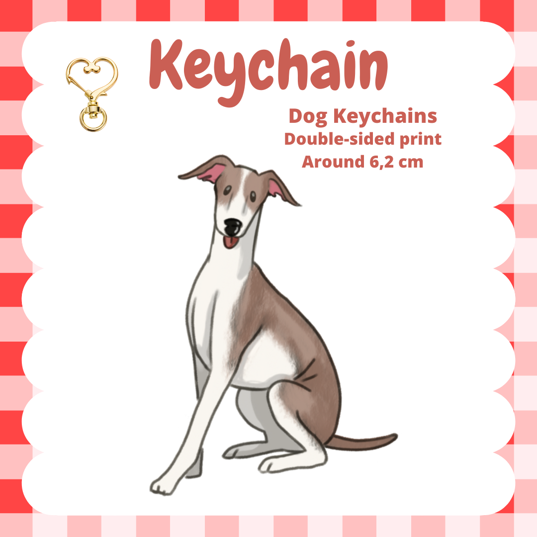 Greyhound/ Galgo Keychain
