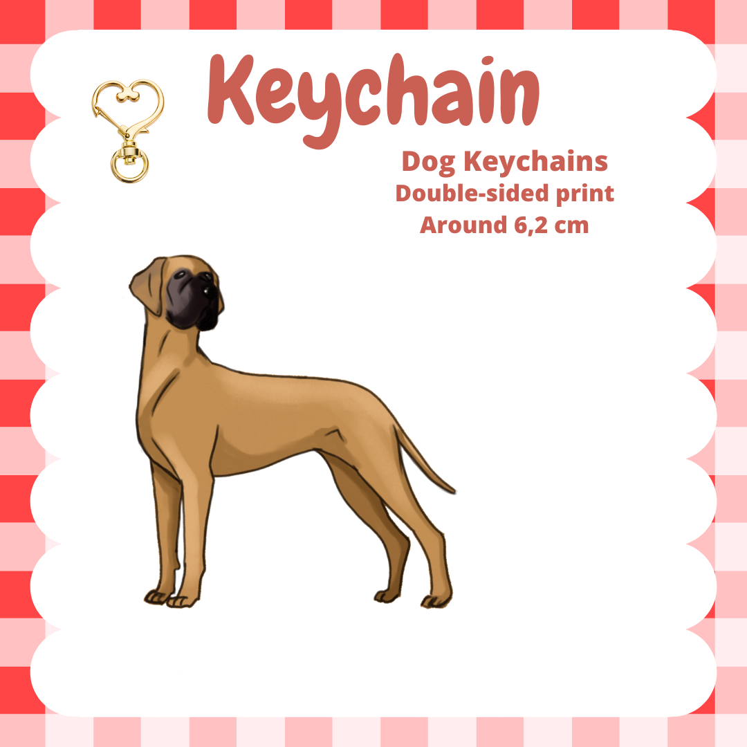 Great Dane Keychain