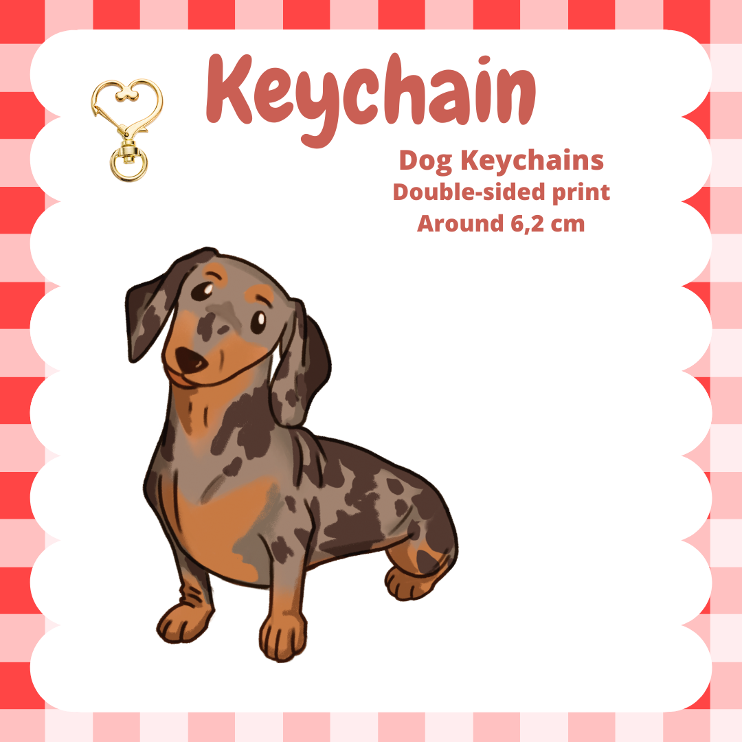 Dachshund Smooth Keychain