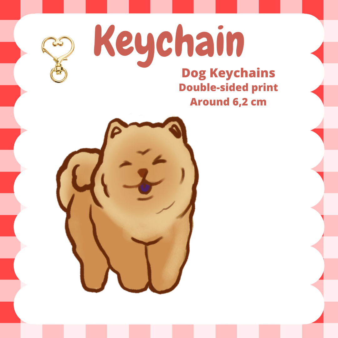 Chow Chow Keychain