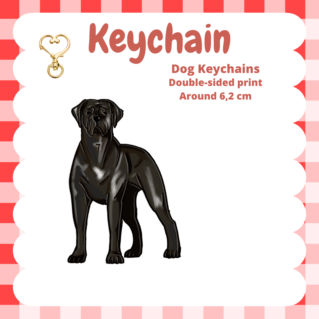 Cane Corso Keychain