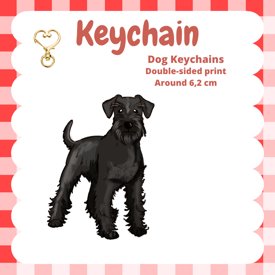 Schnauzer Keychain