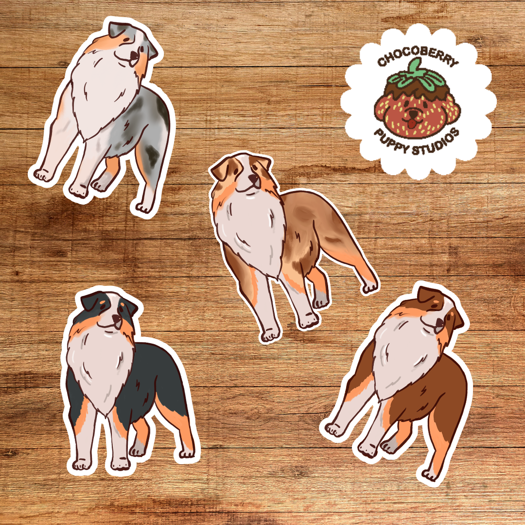 Australian Shepherd Stickers