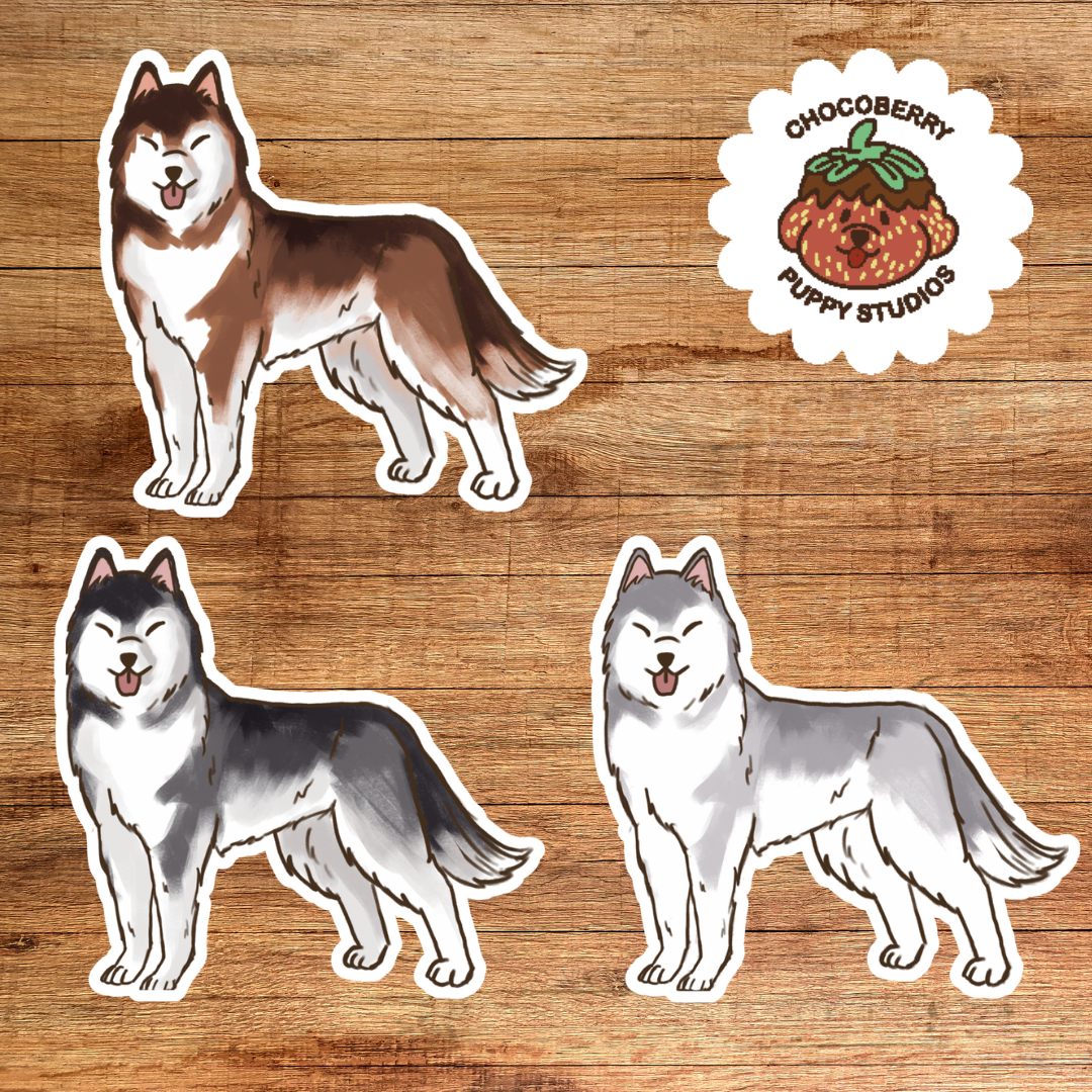 Siberian Husky Stickers