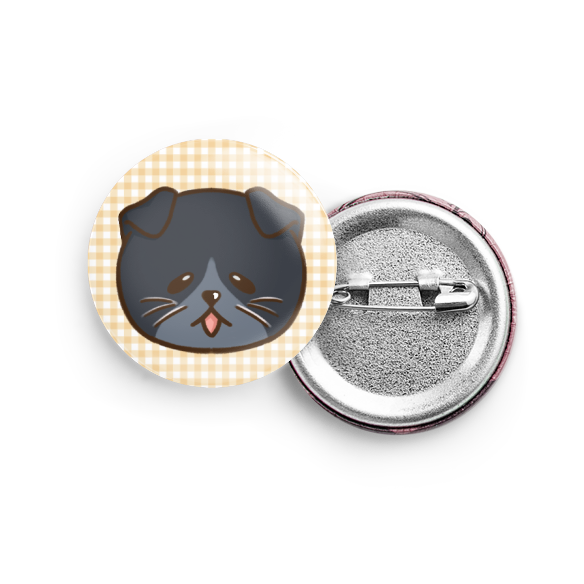 Round Cat Badges