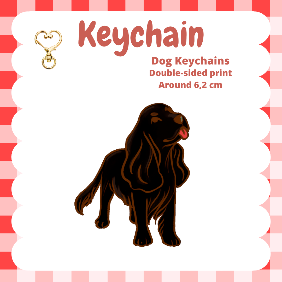 English Cocker / Springer Spaniel Keychain