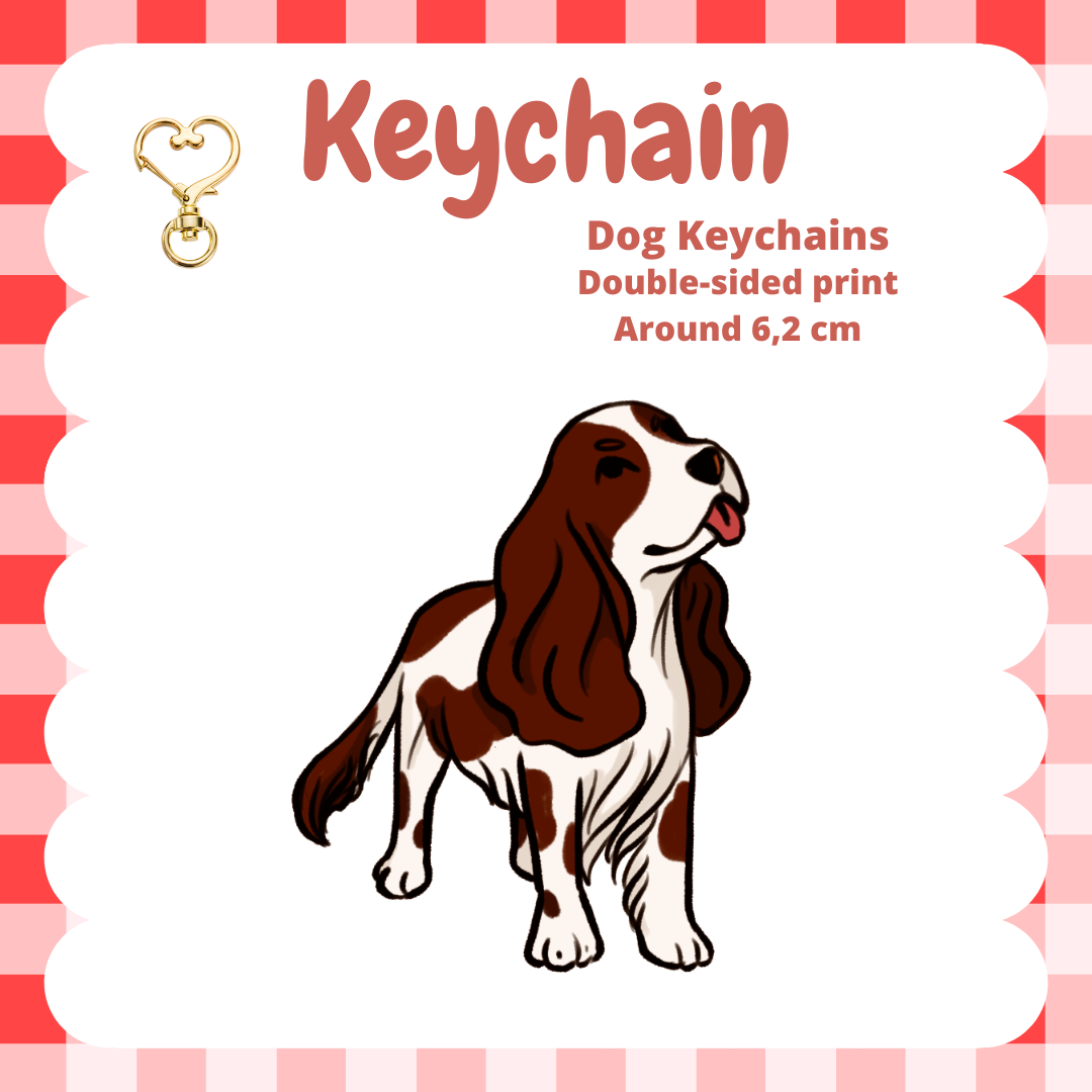 English Cocker / Springer Spaniel Keychain