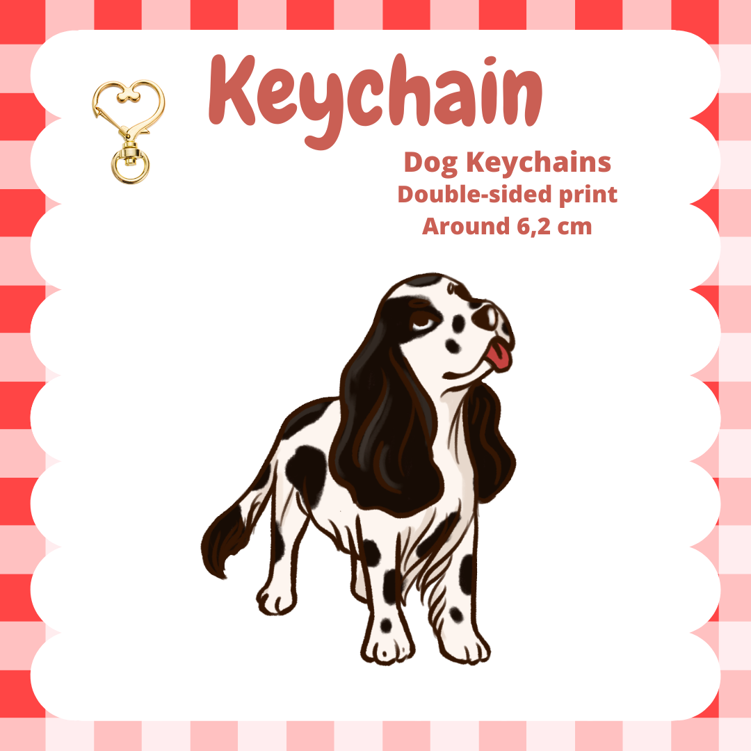 English Cocker / Springer Spaniel Keychain