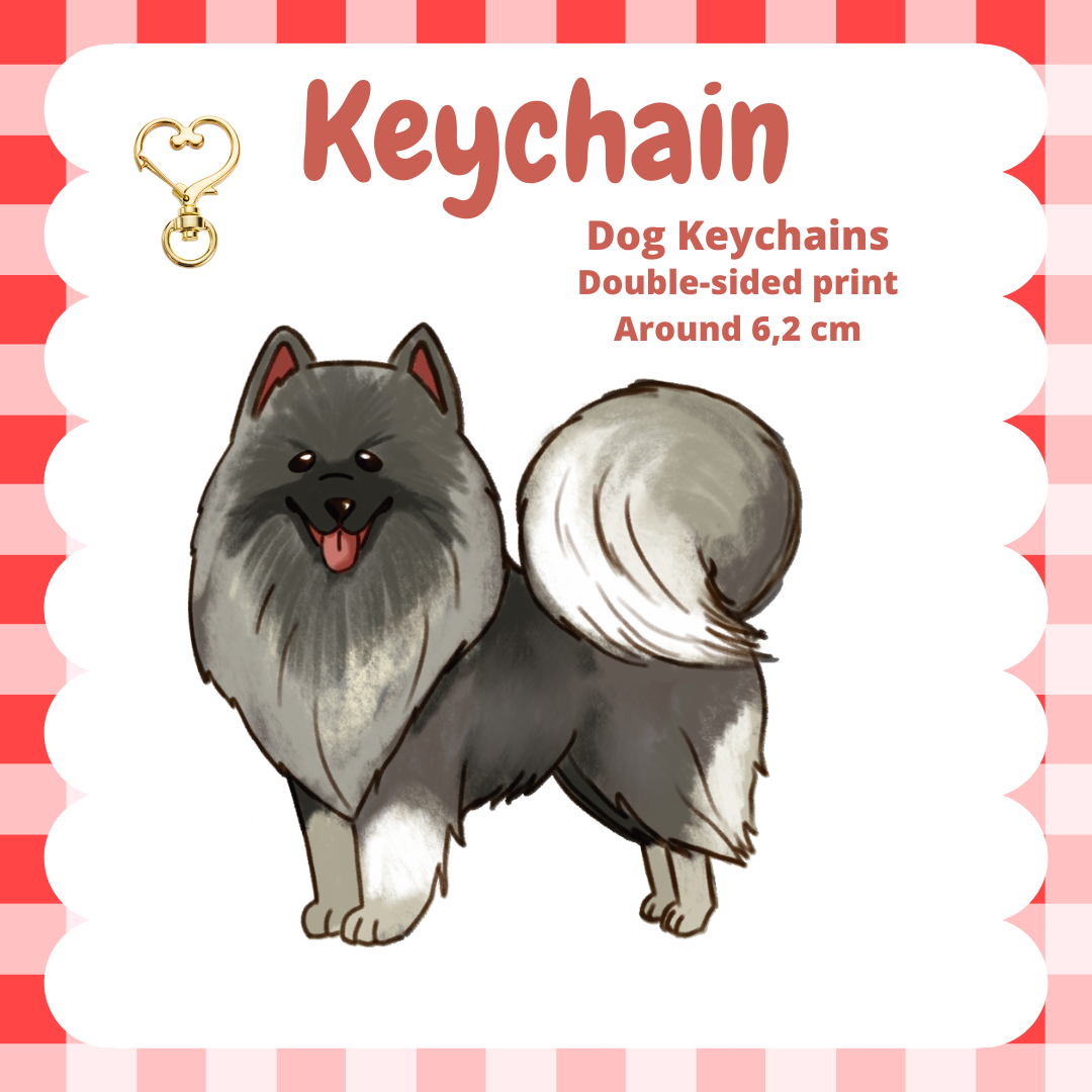 German Spitz Keychain