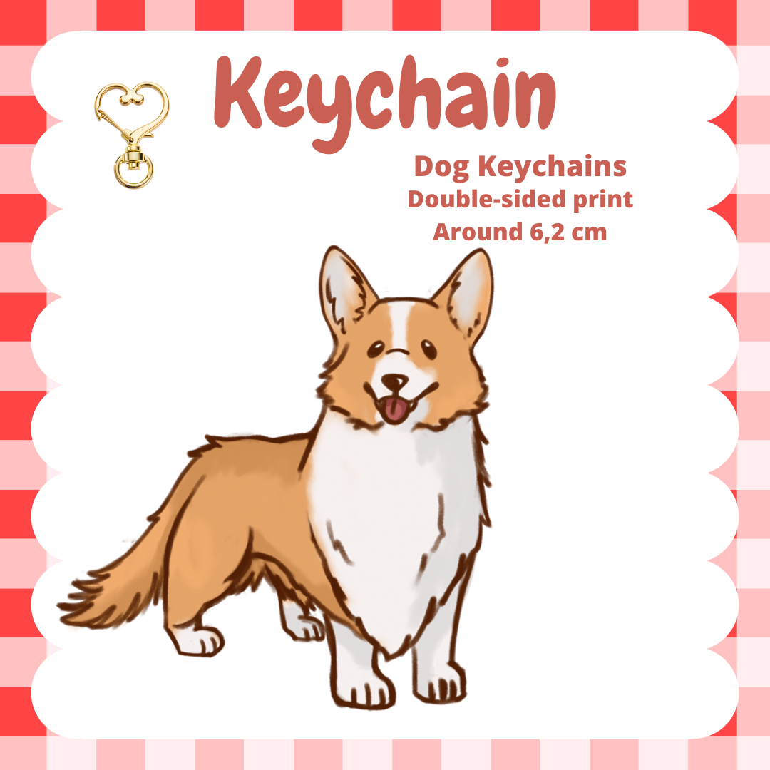 Pembroke Welsh Corgi Keychain