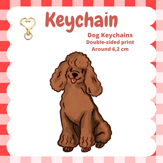 Poodle Keychain