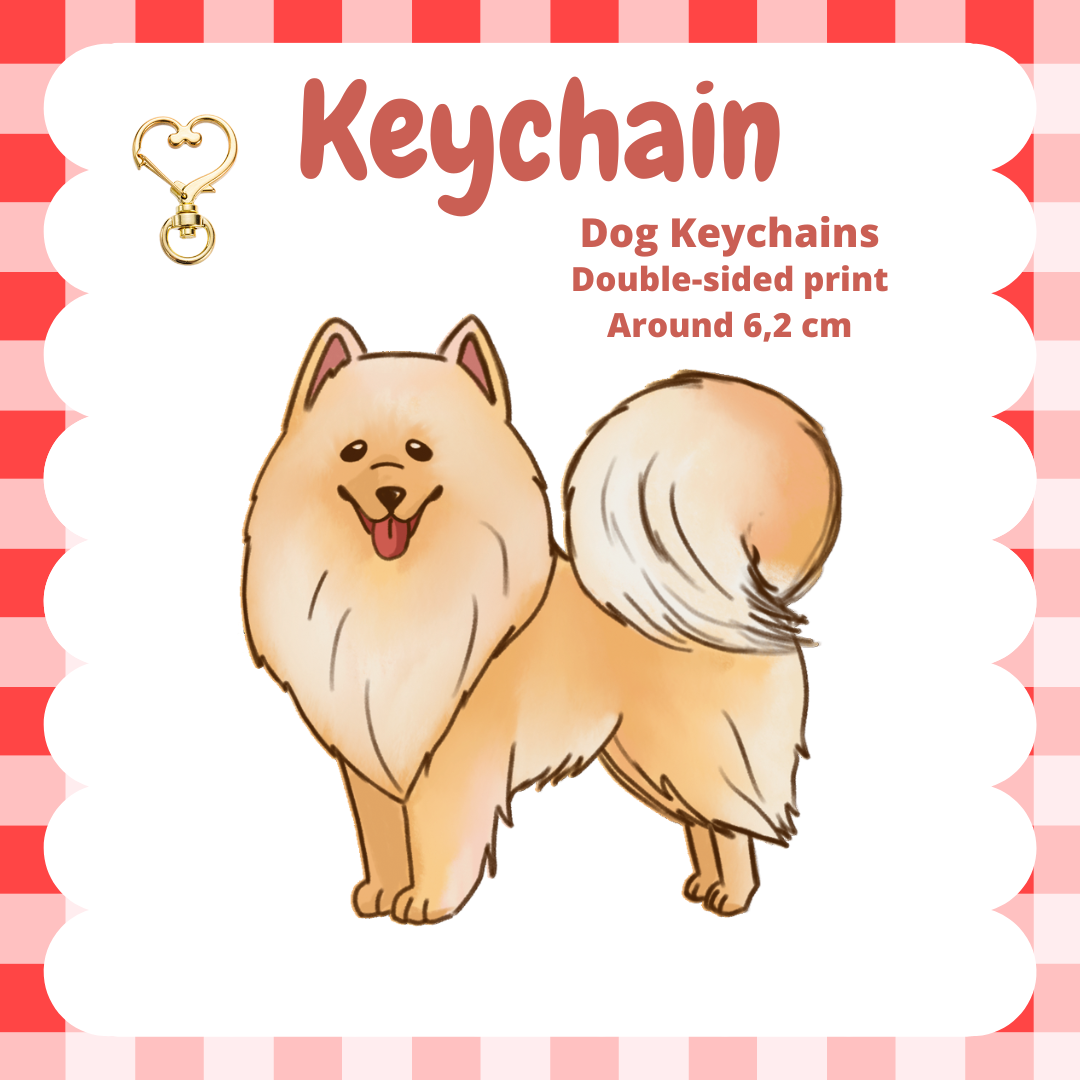 German Spitz Keychain