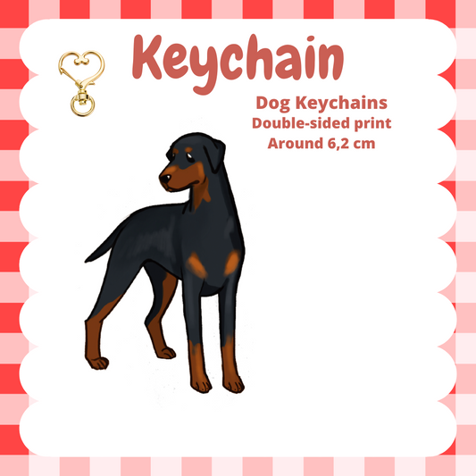 Dobermann Keychain