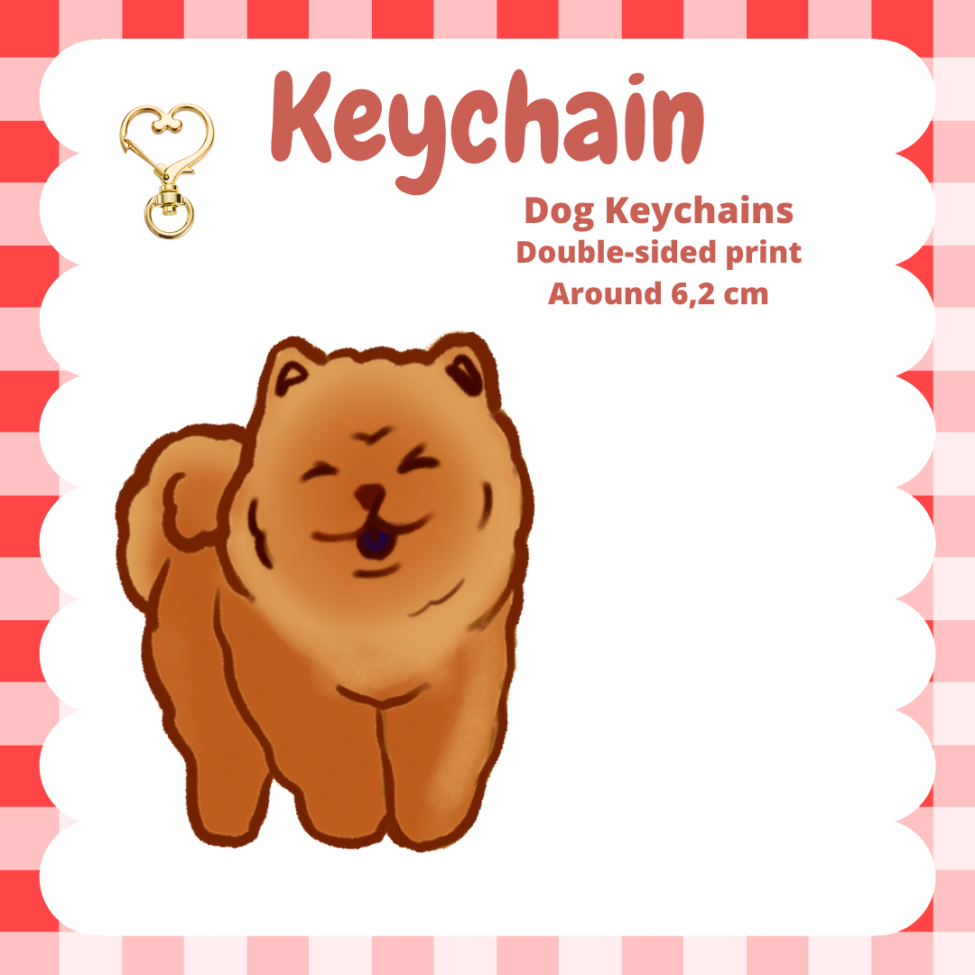 Chow Chow Keychain
