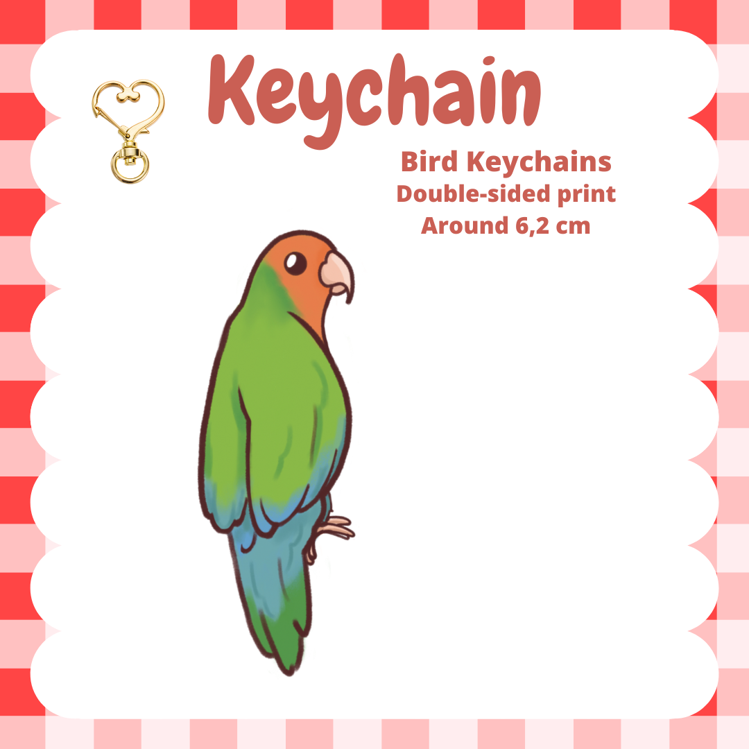 Lovebird Keychain