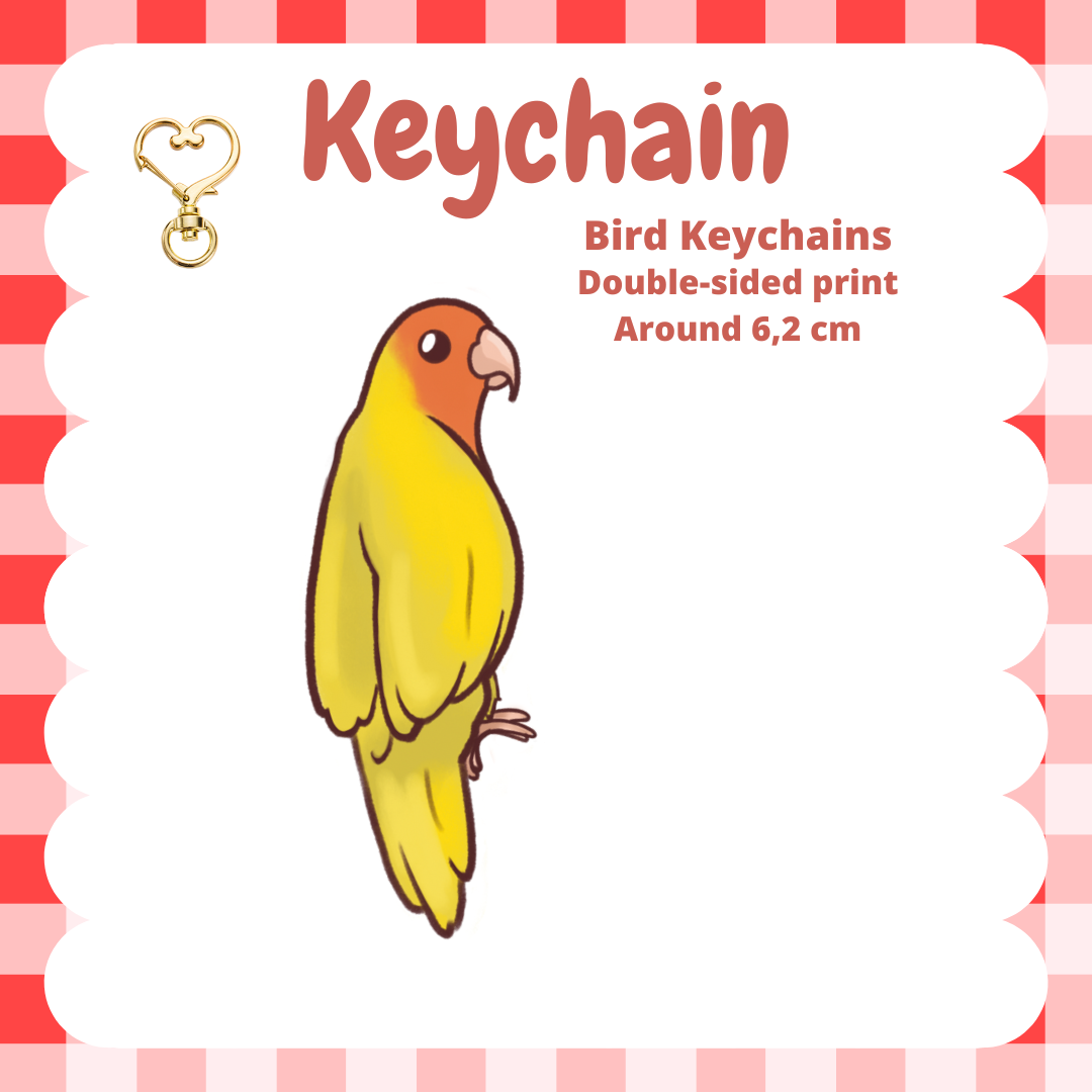 Lovebird Keychain