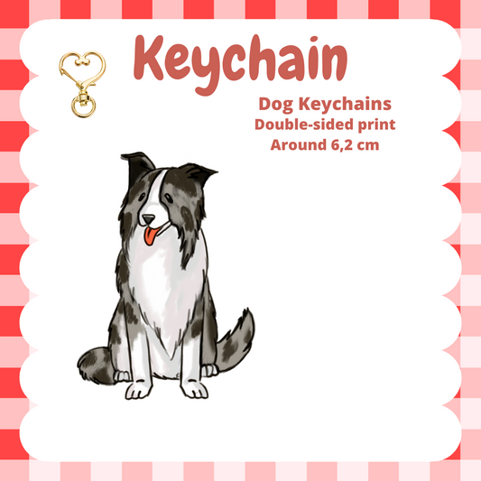 Border Collie Keychain
