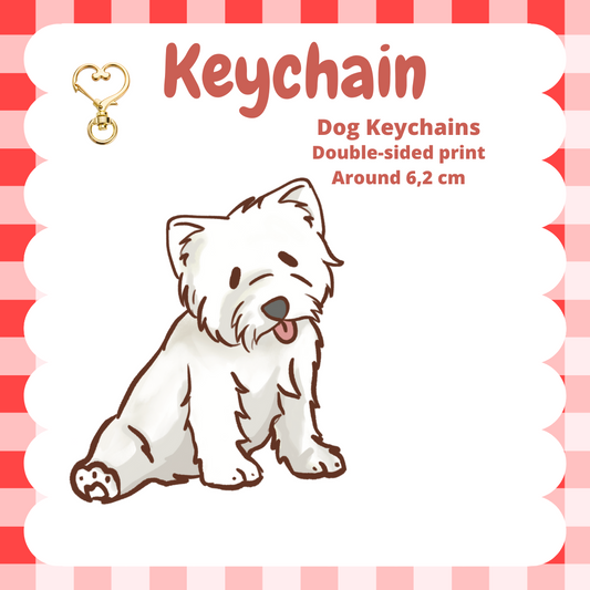 West Highland White Terrier Keychain
