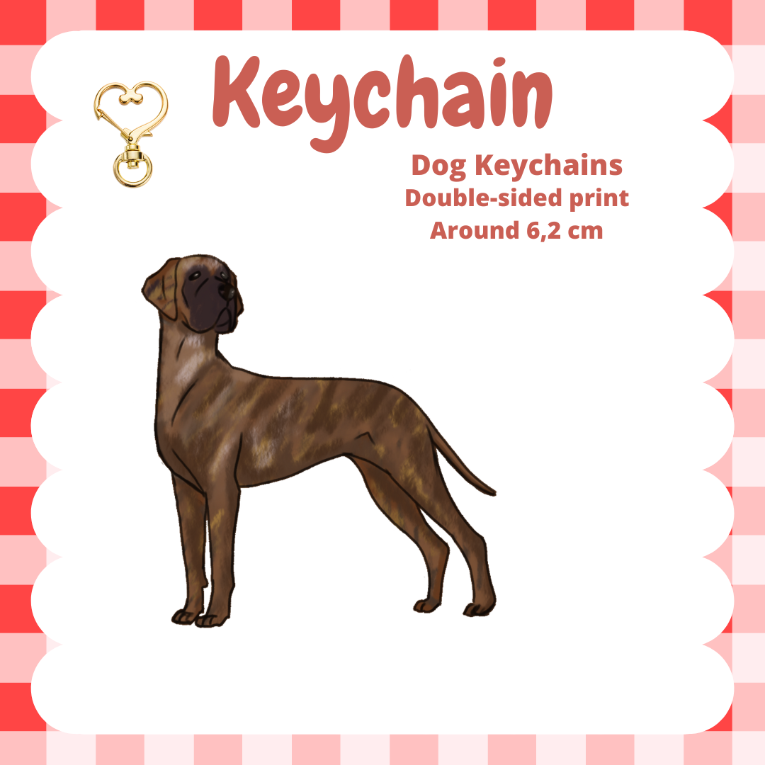 Great Dane Keychain
