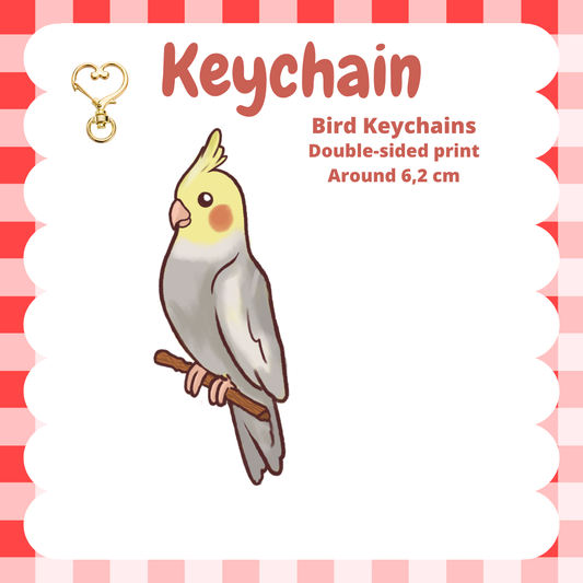 Cockatiel Keychain