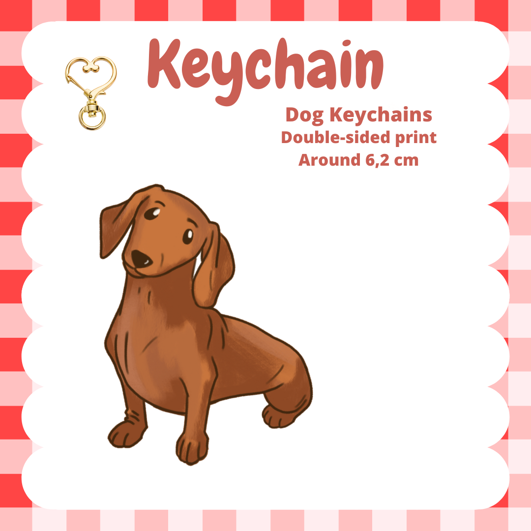 Dachshund Smooth Keychain