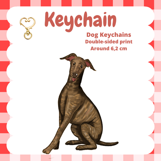 Greyhound/ Galgo Keychain