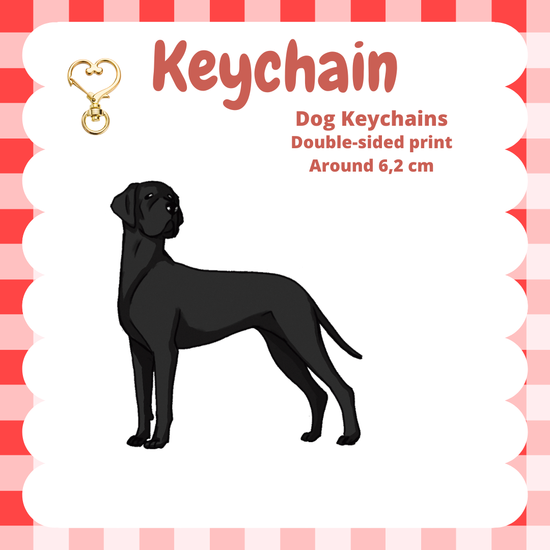 Great Dane Keychain