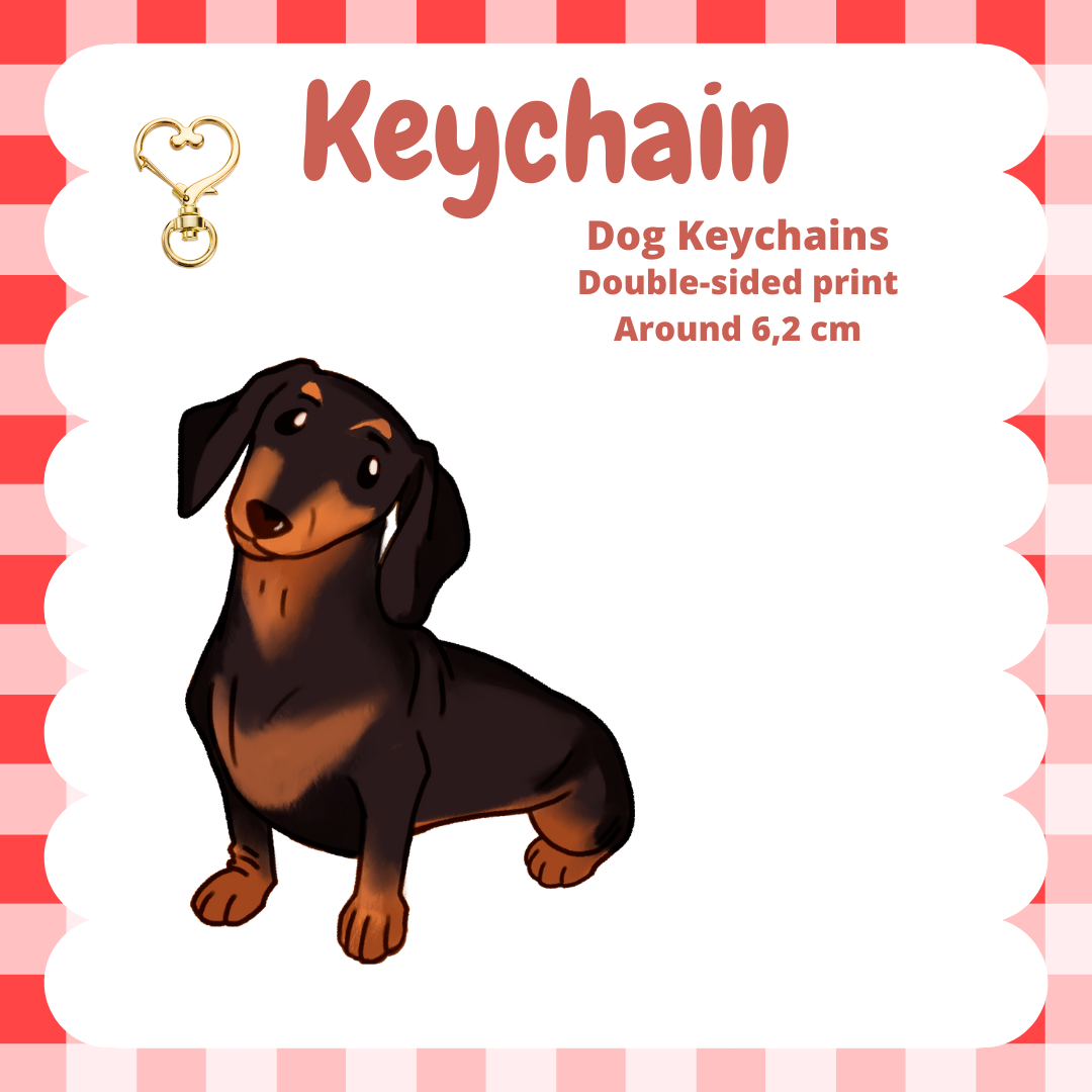 Dachshund Smooth Keychain