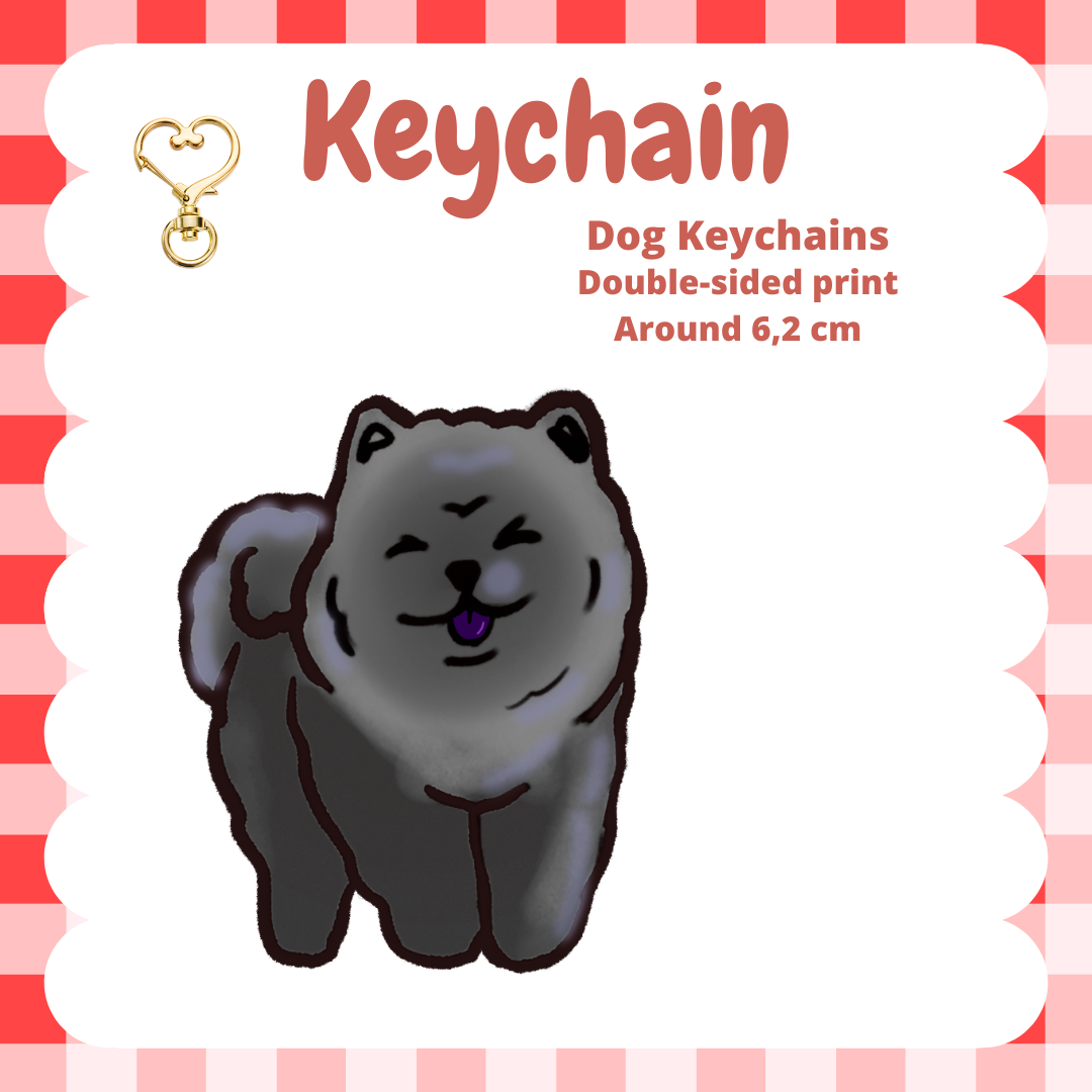 Chow Chow Keychain
