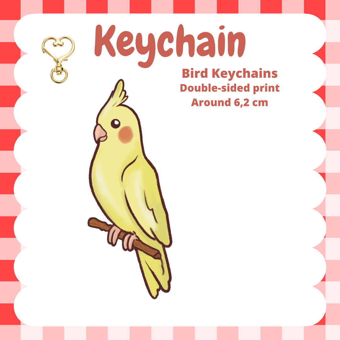 Cockatiel Keychain