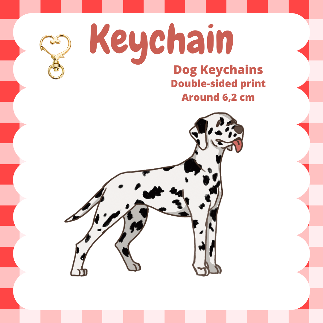 Dalmation Keychain