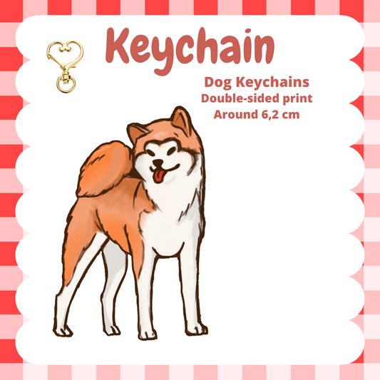 Akita Inu Keychain