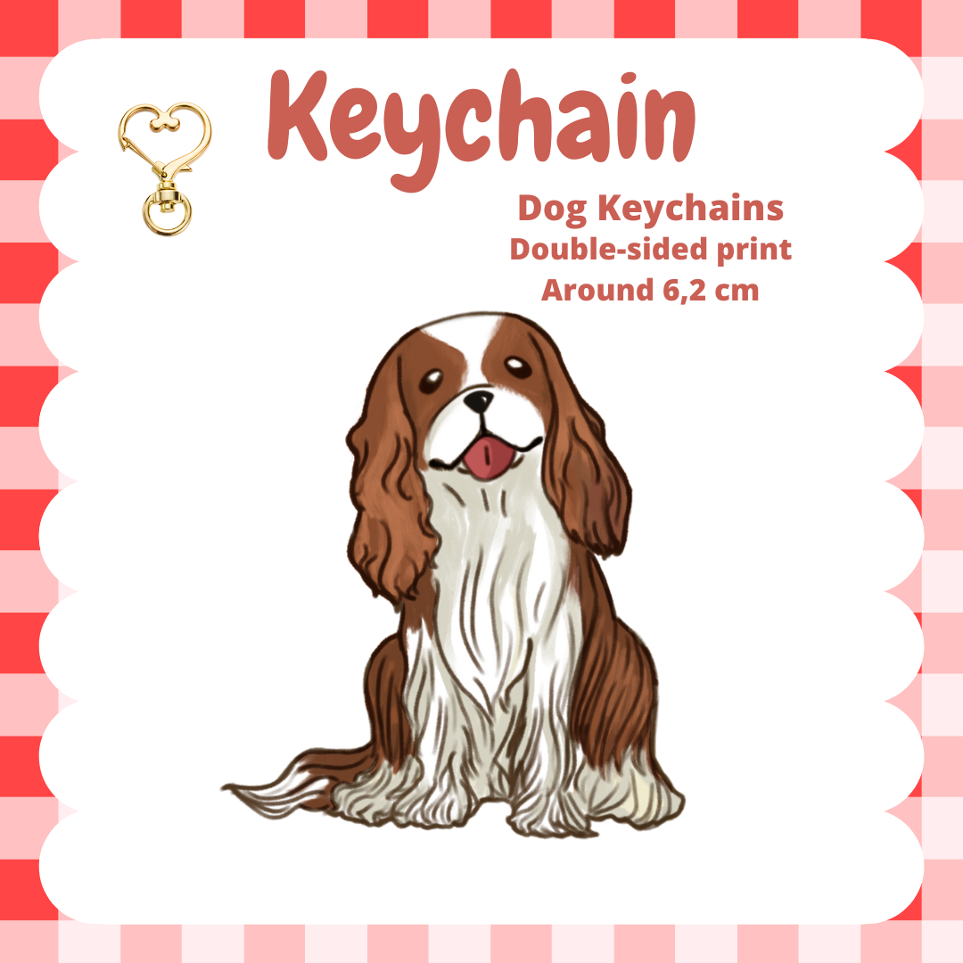 Cavalier King Charles Spaniel Keychain