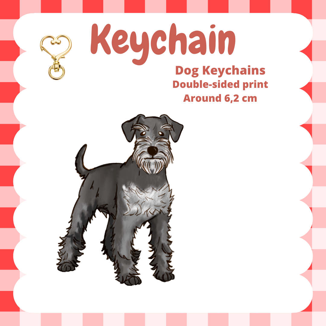 Schnauzer Keychain