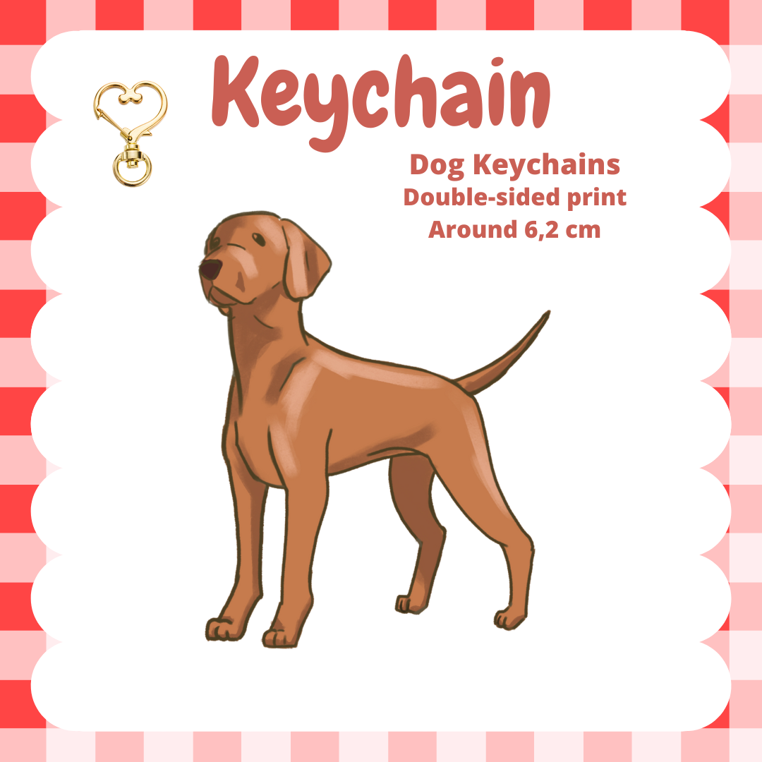 Hungarian Vizla Keychain