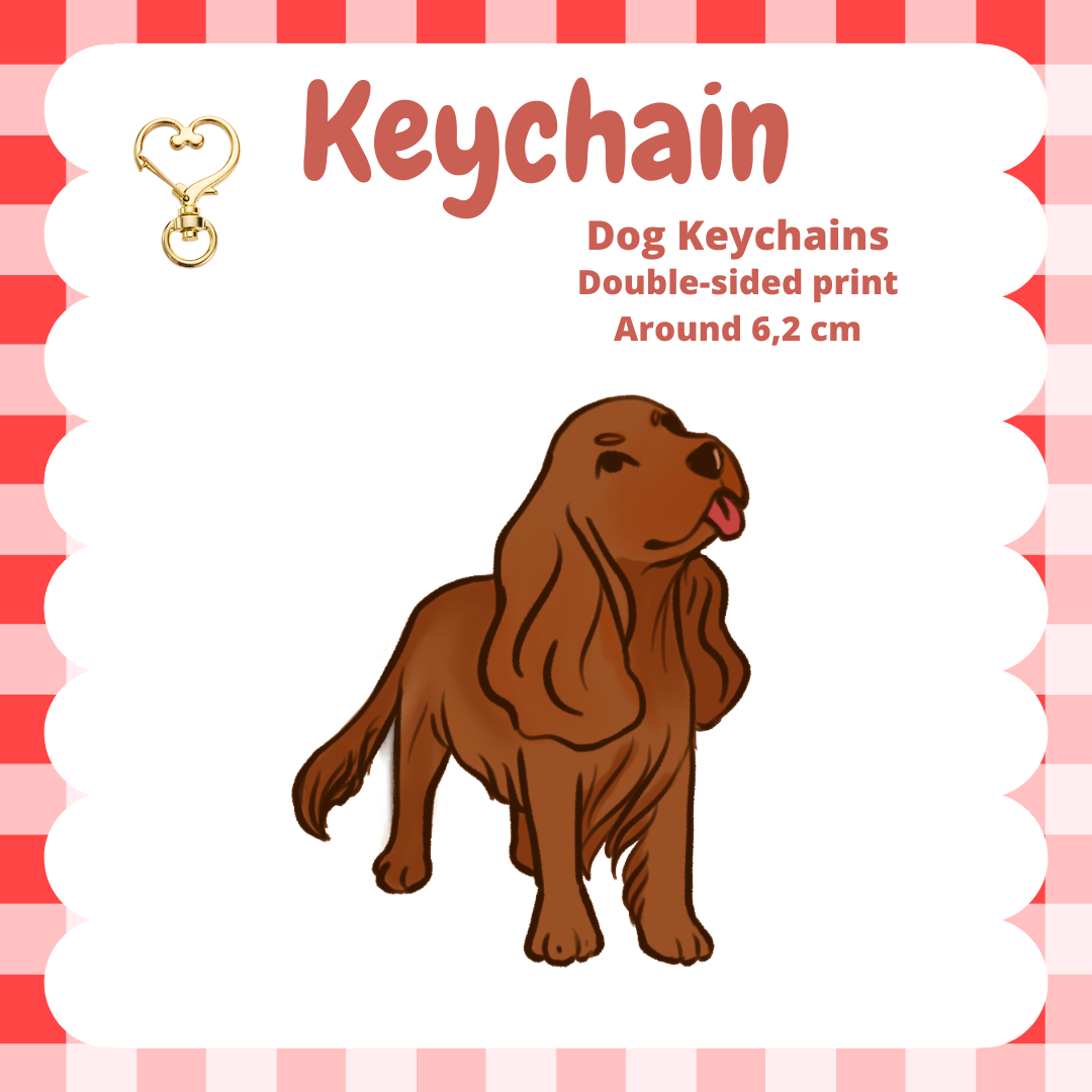 English Cocker / Springer Spaniel Keychain