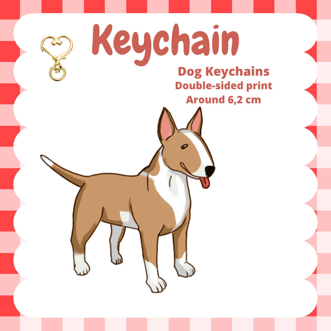 Bull Terrier Keychain
