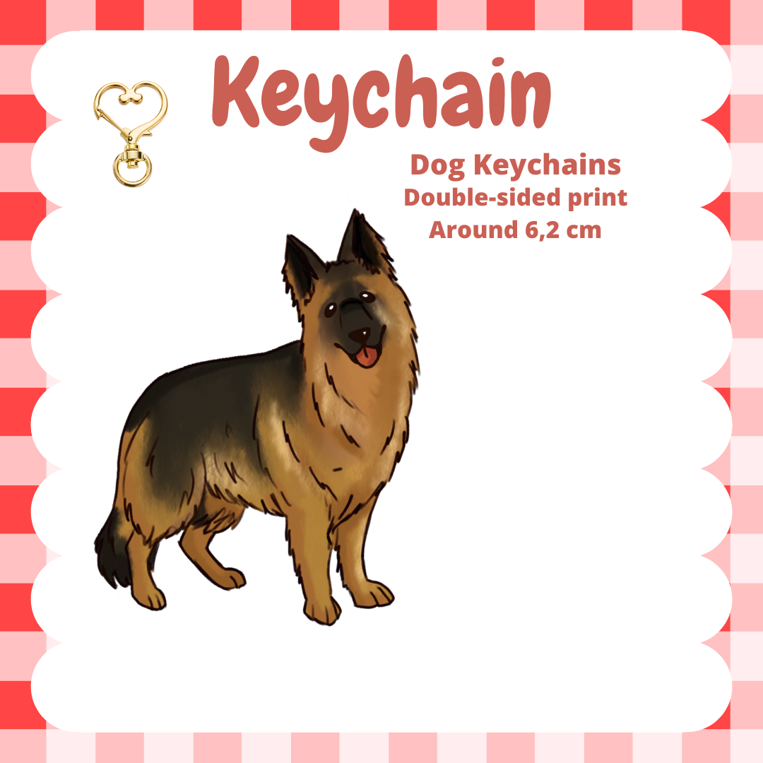 German Shepherd Keychain