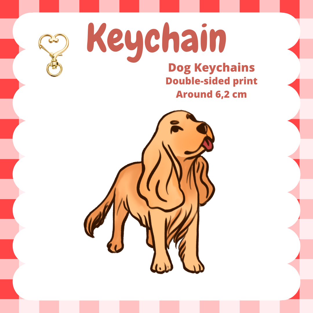 English Cocker / Springer Spaniel Keychain