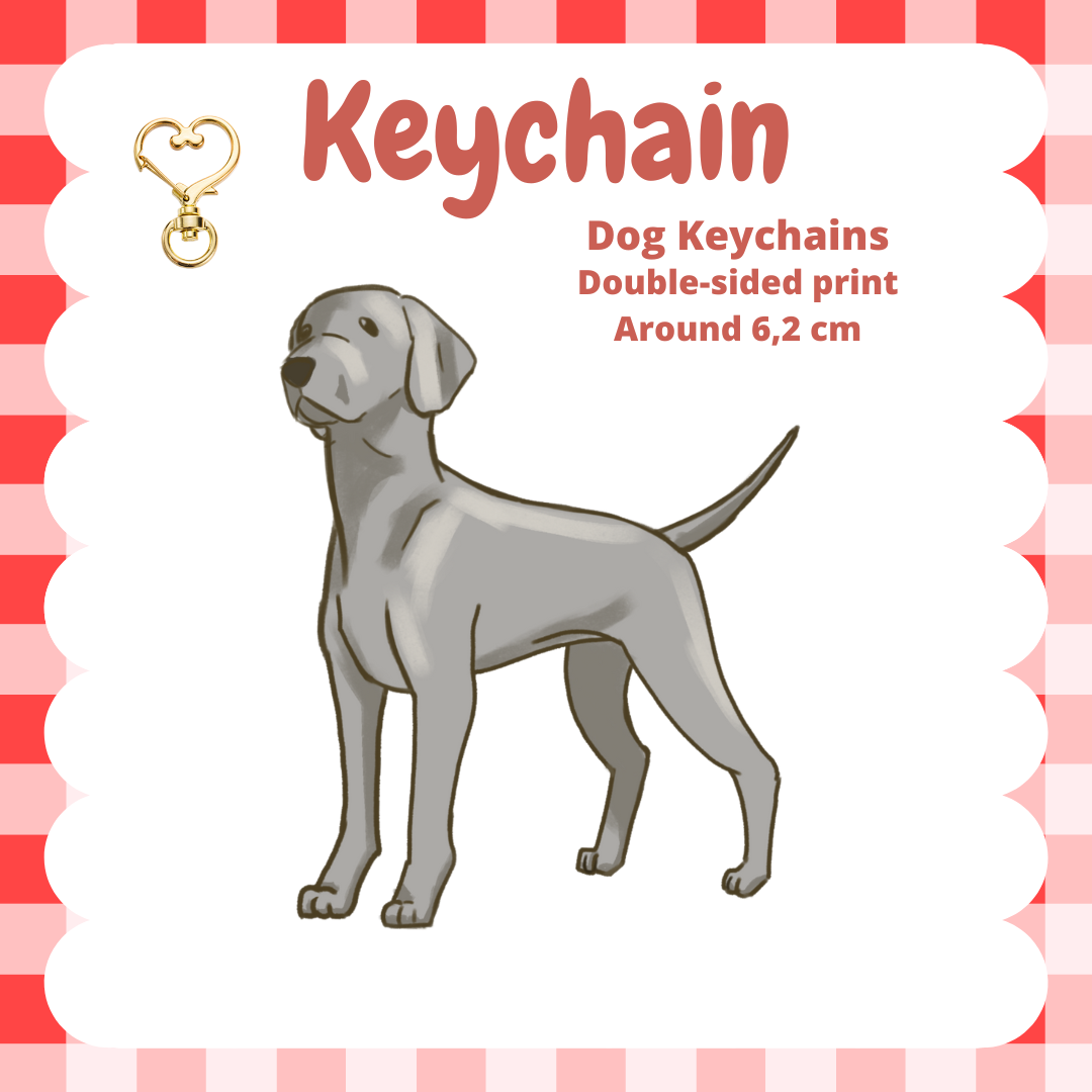 Weimaraner Keychain