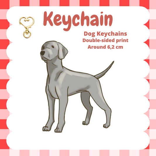 Weimaraner Keychain