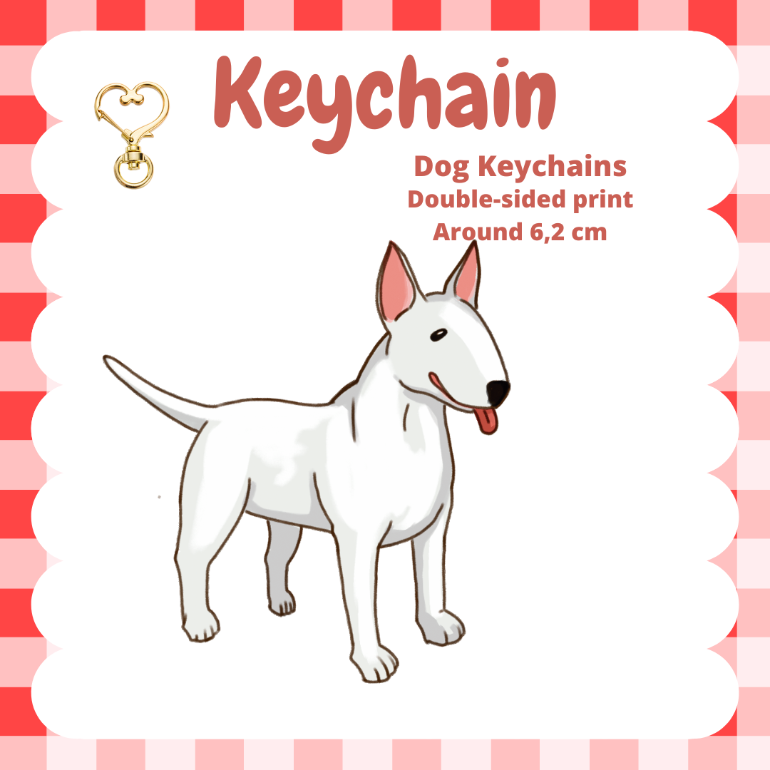 Bull Terrier Keychain