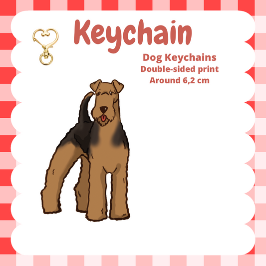Airedale Keychain