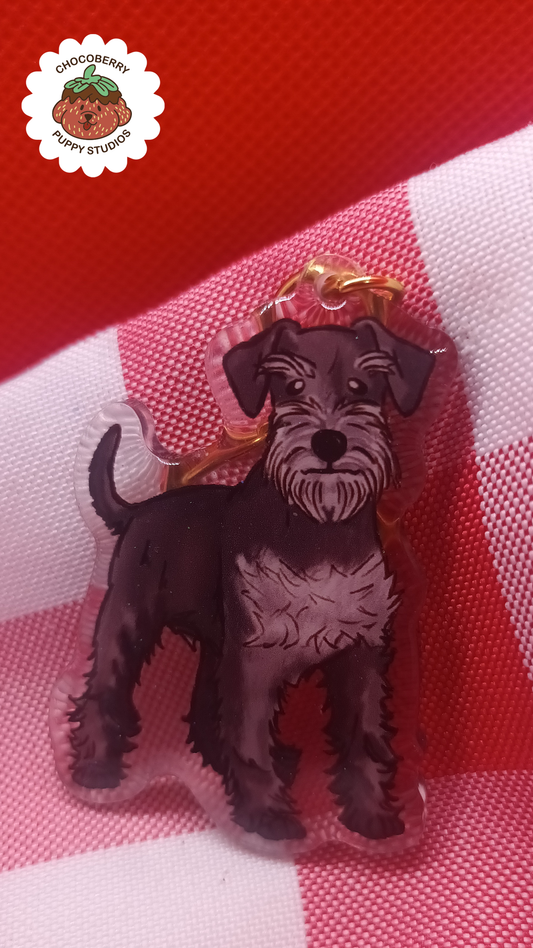 Schnauzer Keychain