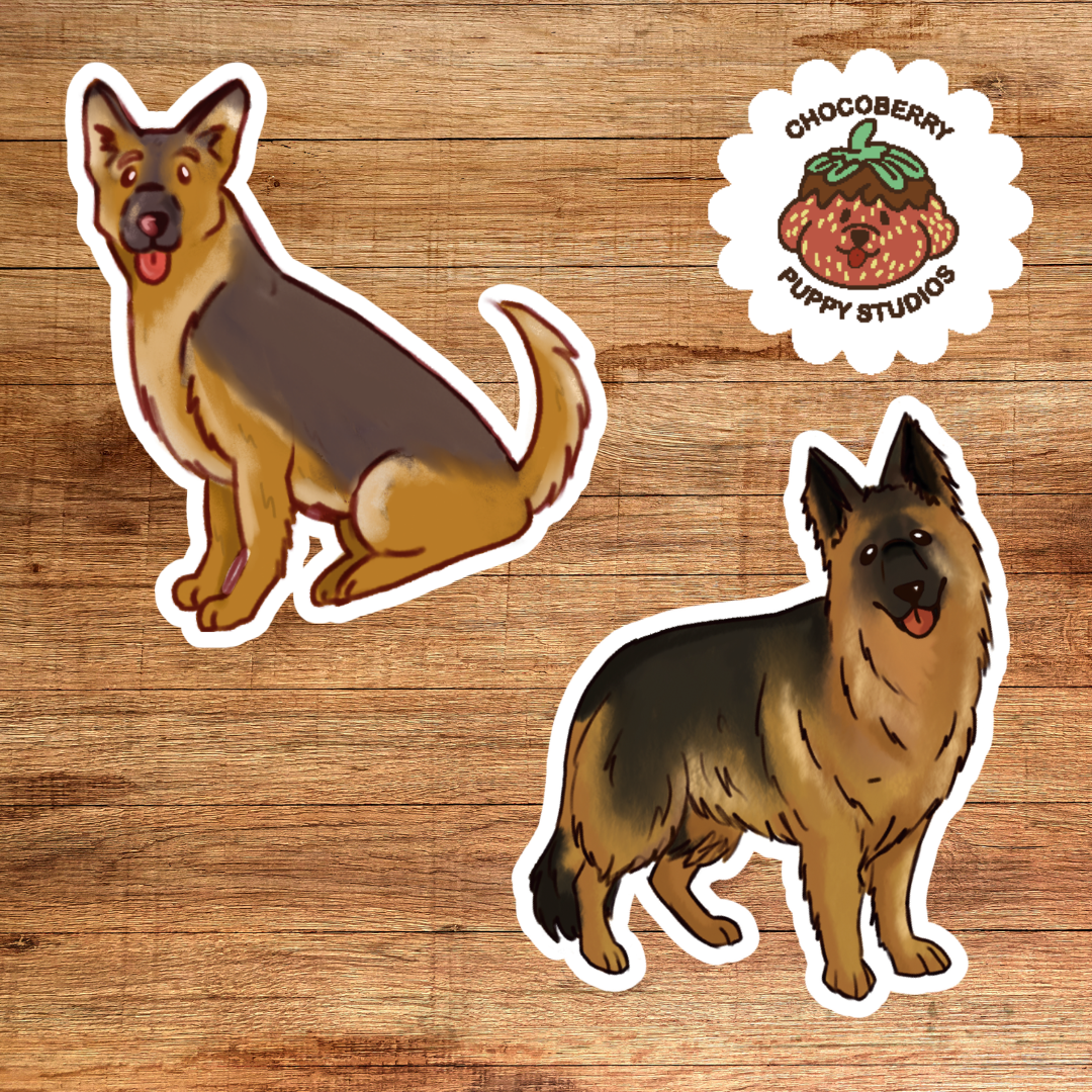 German Shepherd Stickers